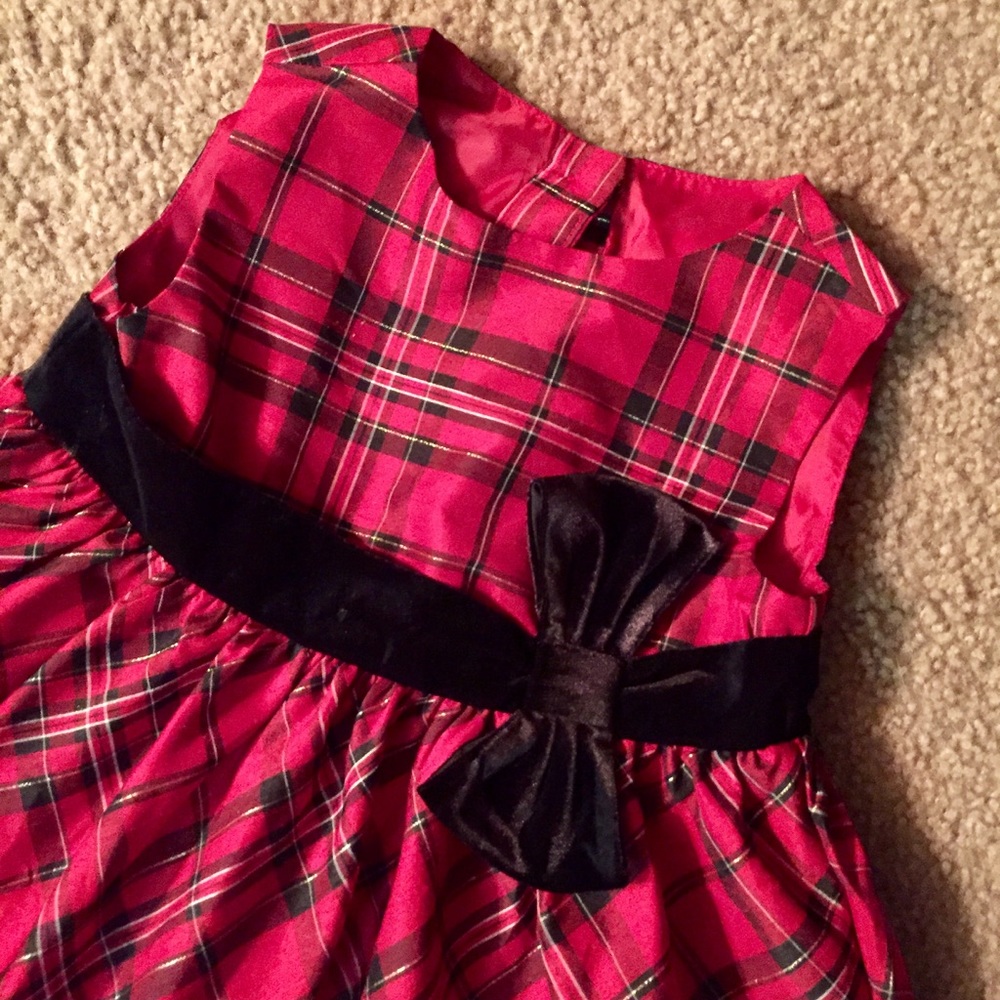Gymboree Plaid & Velvet Holiday Dress! - Picture 2 of 6